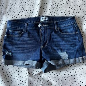 Paige Denim Jimmy Jimmy Short size 27 blue daisy duke shorts distressed